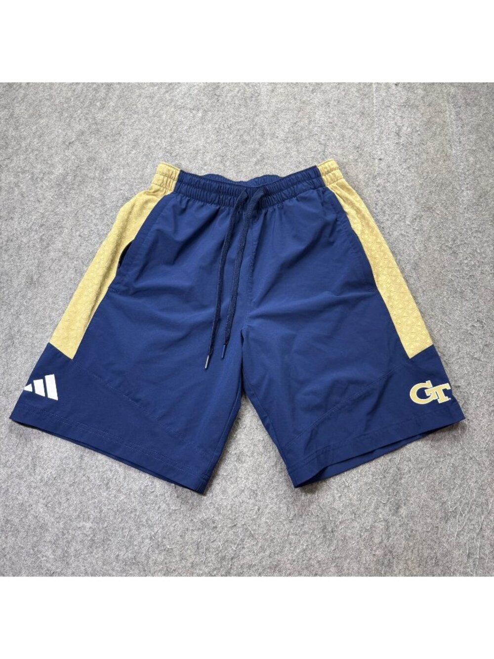 Georgia Tech Yellow Jackets Adidas Shorts Men M Blue Performance 9" Training 064